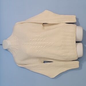 1980s or 90s French Navy Funnel Neck Sweater